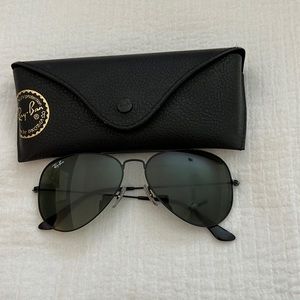 Black and black thin Ray ban